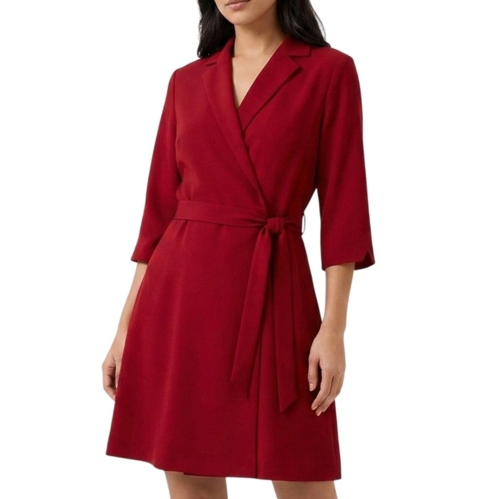 Talbots Red Wrap Dress